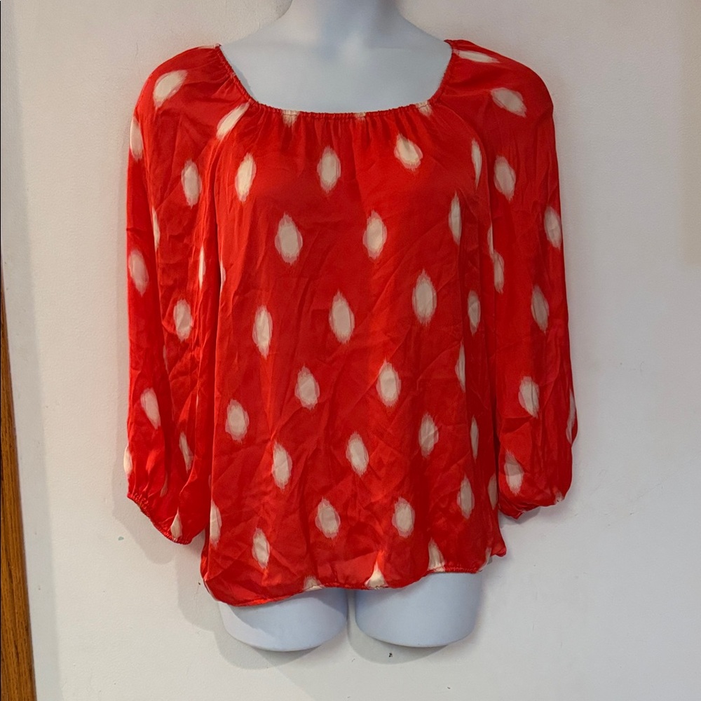 3 for $15 Satin Retro Romantic Top Elastic Wrist Raglan Career Casual Blouse